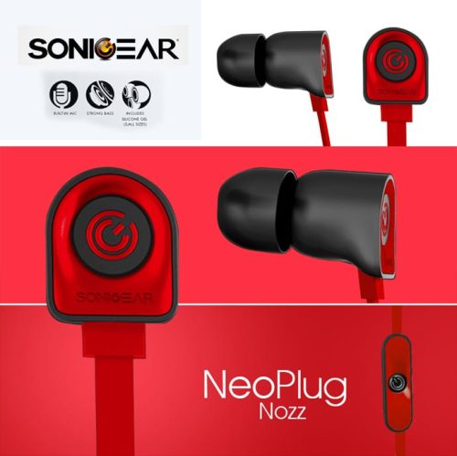 products sonicgear neoplug nozz earphones