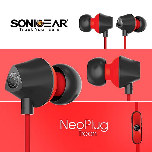 Sonicgear Neoplug NOZZ Black/Red In-Ear Earphones