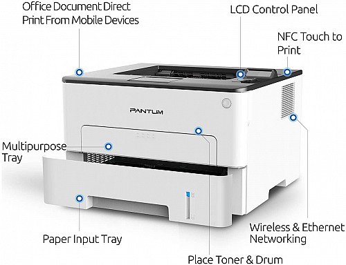 products pantum p3010dw mono laser printer wi fi 5