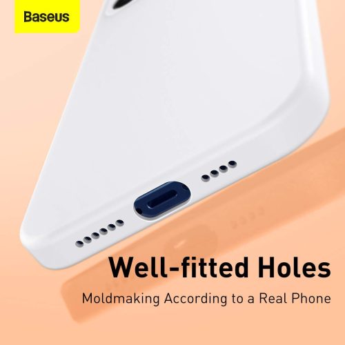 products baseus iphone 12 pro max case liquid silica gel ivory white4
