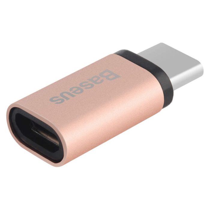 Baseus Converter Sharp Micro USB To Type-C Rose Gold 2