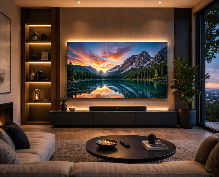 Best Smart TVs in Cyprus modern living room 4K TV