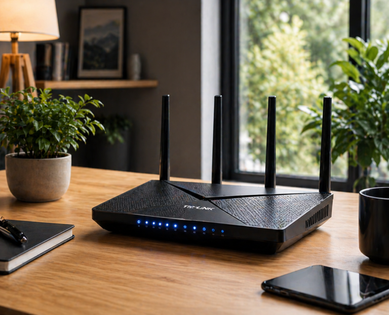 Best WiFi router for home in Cyprus modern desk setup