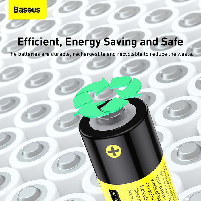 Baseus Rechargeable Battery Li-ion1900mAh Built-in Micro USB Charging Port (3)