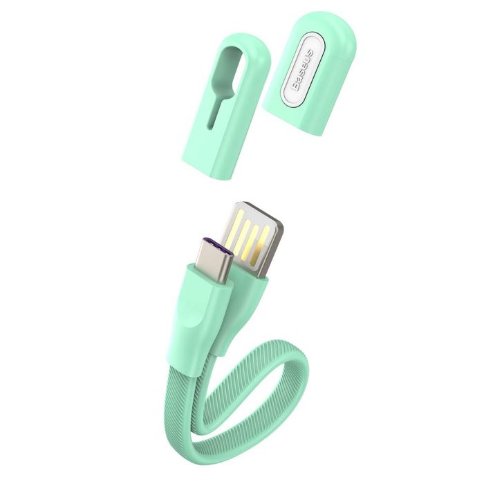 Baseus Bracelet cable USB For Type C 0.22m 3A Mint Green