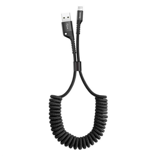 products baseus lightning fish eye spring data cable 2a 1m black 5