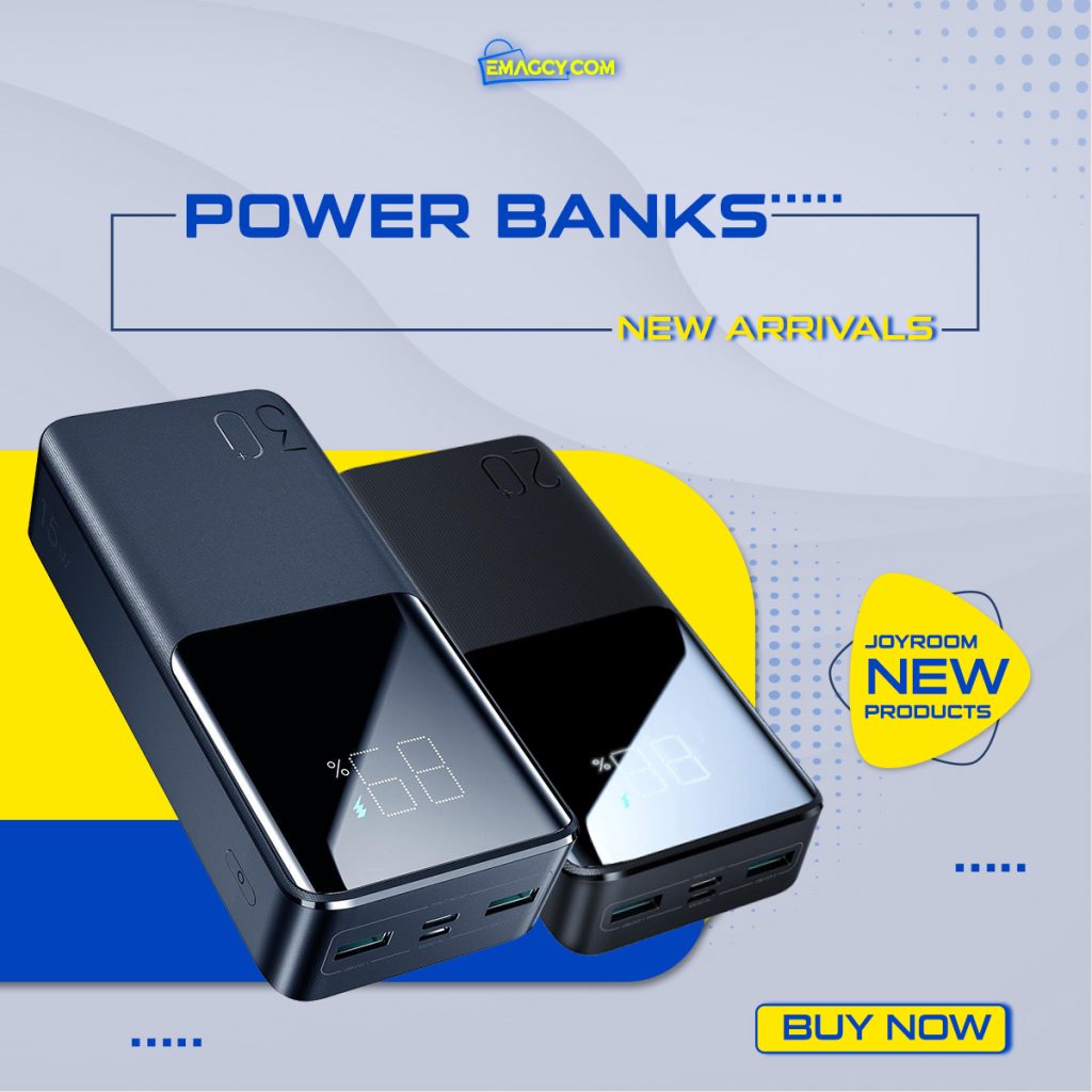 New PowerBanks from Joyroom now available online at emag Cyprus.