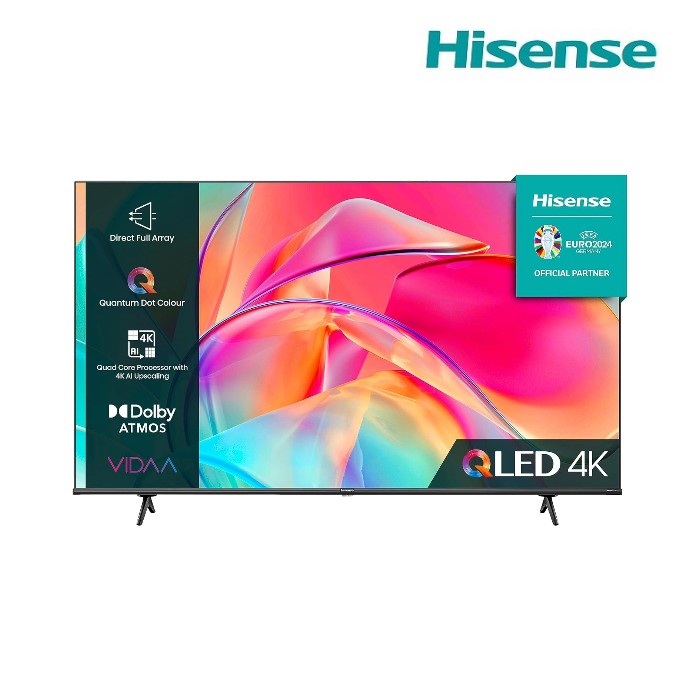Hisense 55E7KQ TV with stunning visuals and immersive sound
