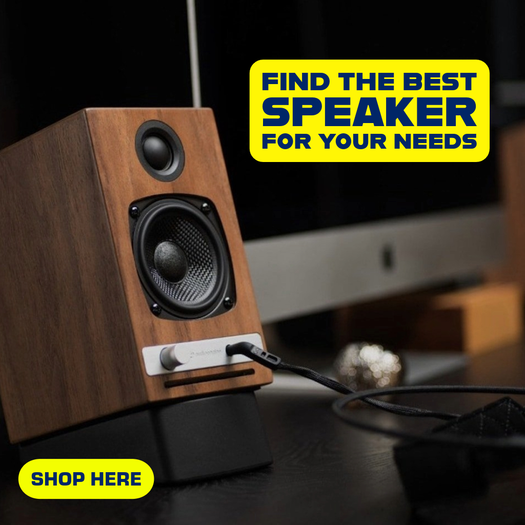 High-quality speakers delivering crystal-clear audio, designed for audiophiles seeking the best sound experience.