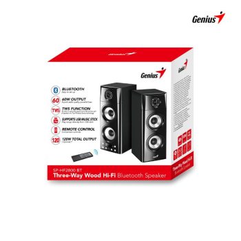 Genius PC Speakers 2.0 2x4'' 60W USB&BT SP-HF2800 BT Genius PC Speakers 2.0 2x4'' 60W USB&BT SP-HF2800 BT