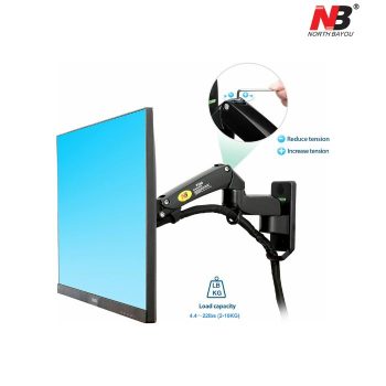 North Bayou TV Monitor Wall Mount Bracket Full Motion Articulating Swivel