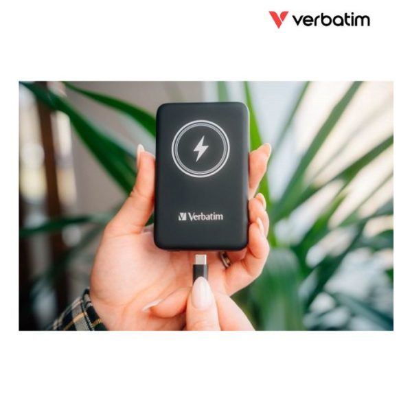 Verbatim Charge 'n' Go Powerbank Wireless Magnetic 10,000mAh Black