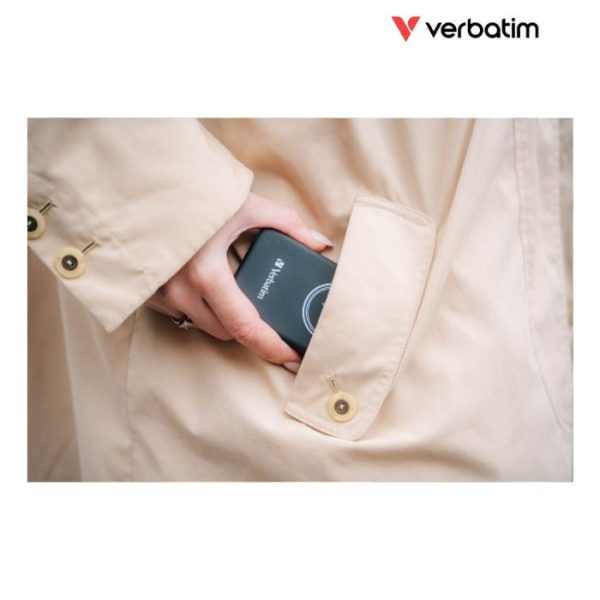 Verbatim Charge 'n' Go Powerbank Wireless Magnetic 10,000mAh Black