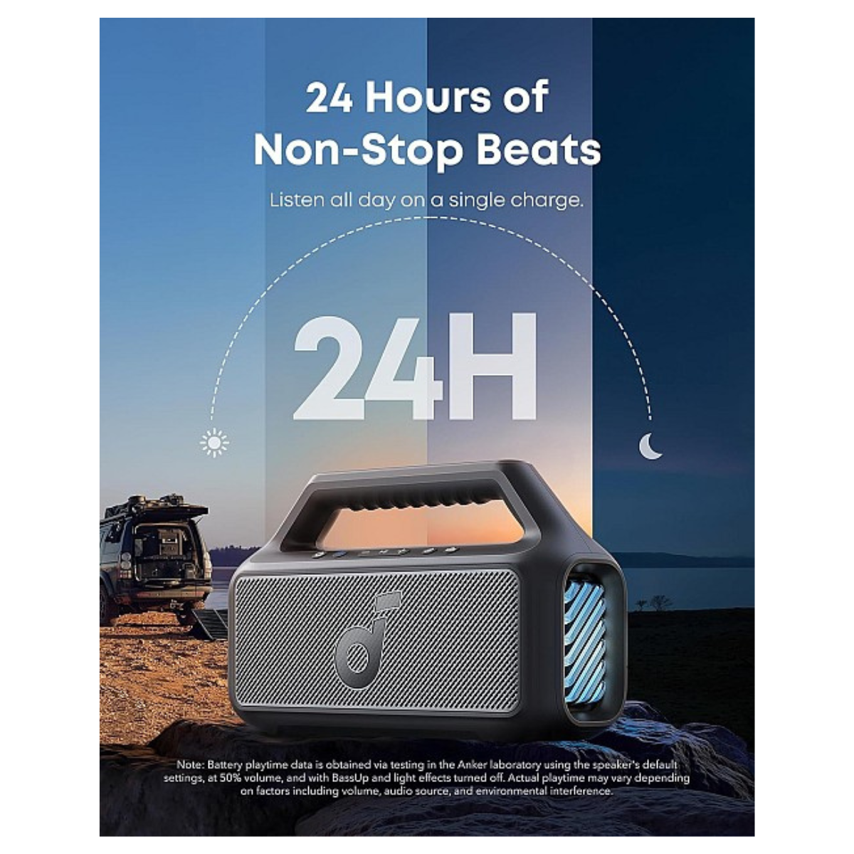 Anker Soundcore Boom 2 24 hour battery life