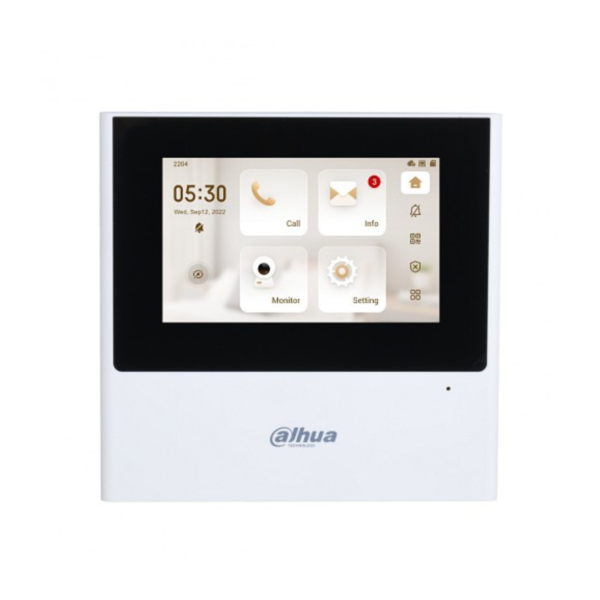 Dahua VTH2611L-WP 4.3 inch IP & Wi-Fi Indoor Monitor | White