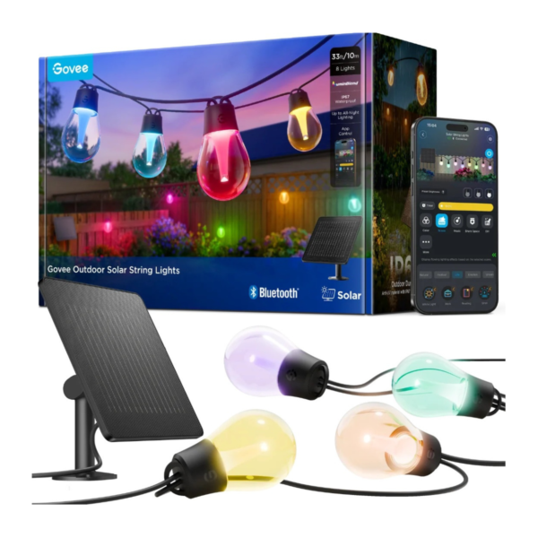 Govee H3001 Outdoor Solar String Lights 10m | RGBICW