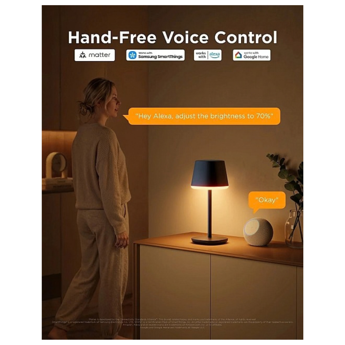 Govee Table Lamp Classic H1741 | Portable RGBICWW Smart Lamp - Image 4