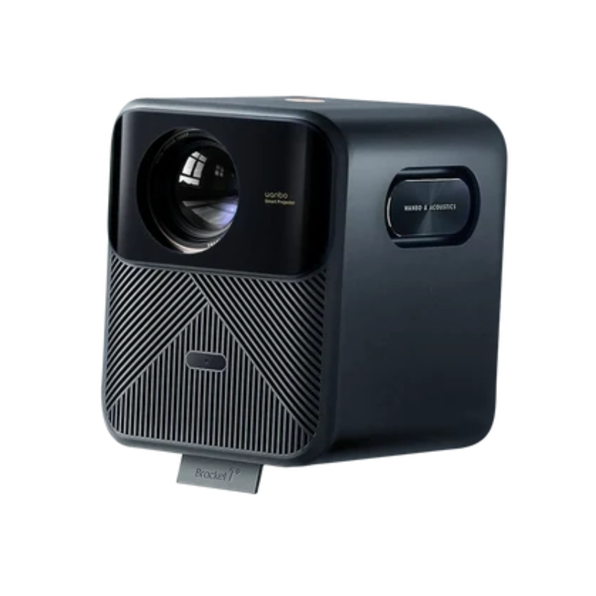 Wanbo Mozart 1 Pro Google TV projector side and front view