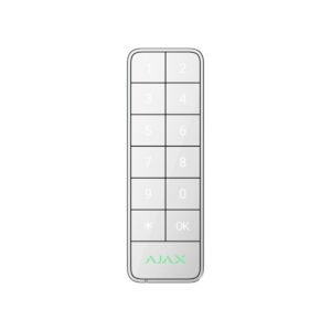 Ajax KeyPad Outdoor Fibra White Cyprus, wired outdoor alarm keypad