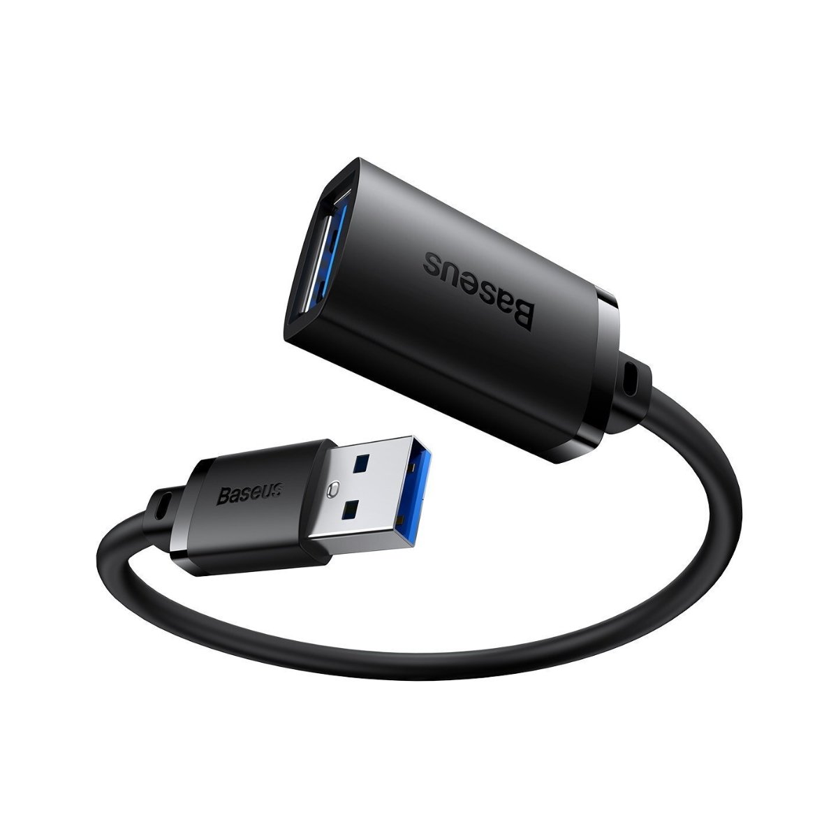 USB-A male plug of the Baseus Cafule extension cable