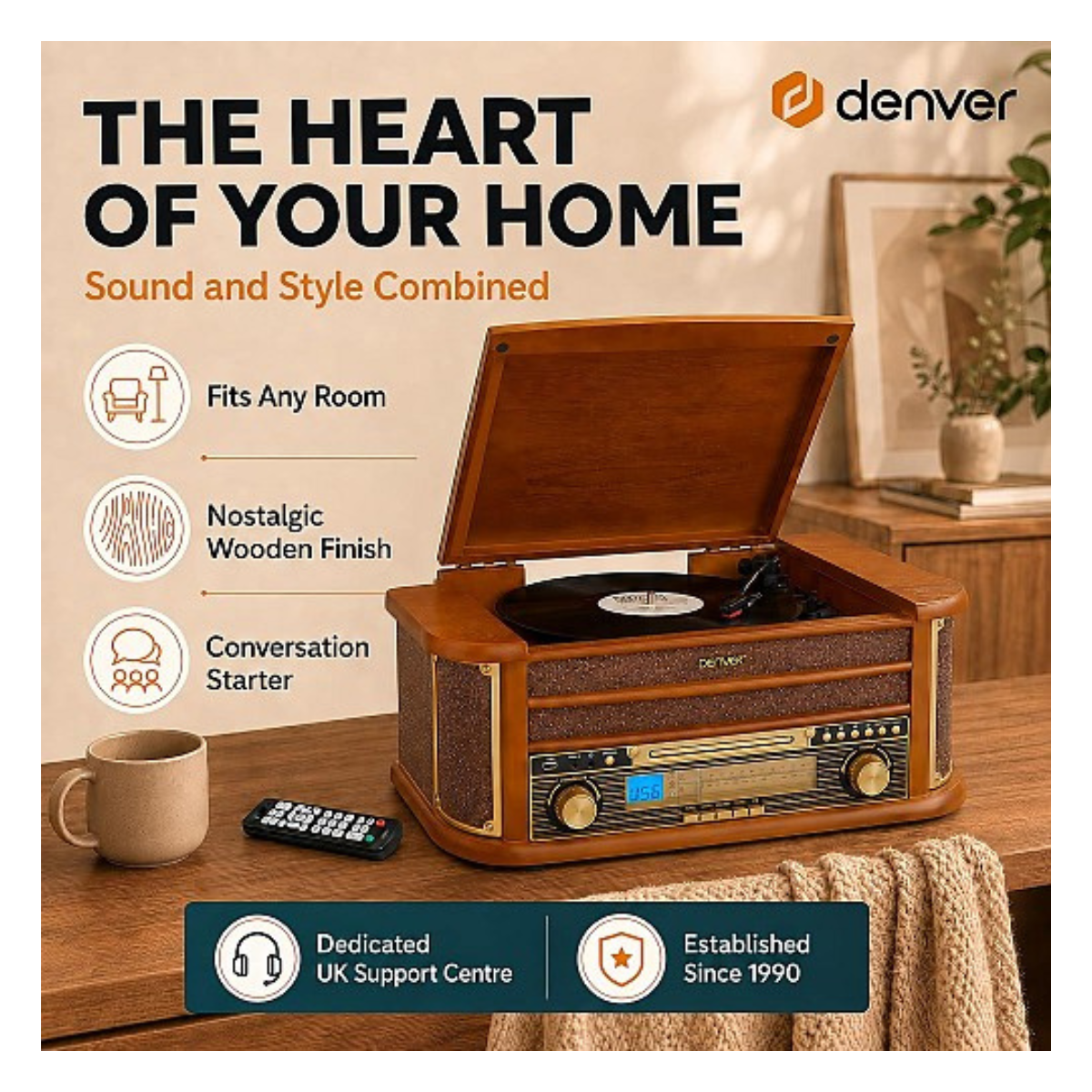 Denver MCR-50MK3 CD player and cassette deck