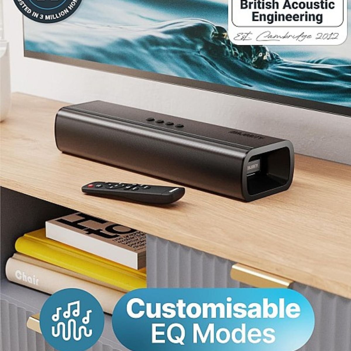 Majority Naga 40 soundbar with remote control