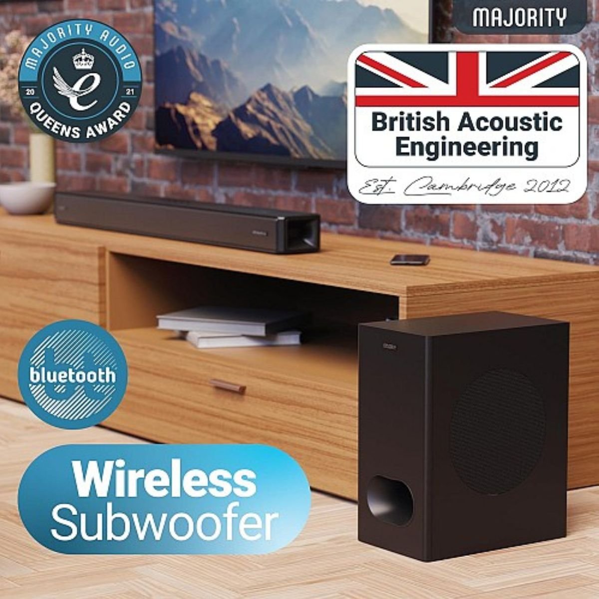 Majority Sierra Plus wireless subwoofer